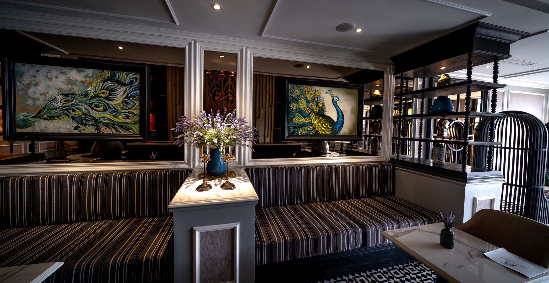 Elegant luxury hotel interior with sophisticated design
