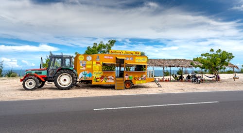 Imagine de stoc gratuită din colorat, food truck, mâncare