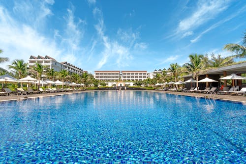 Large Swimming Pool Outside a Luxury Hotel