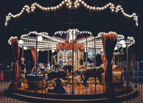 carousel with lights