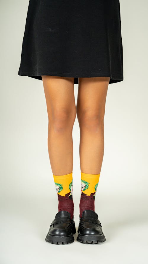 Girl Wearing Socks to Skirt