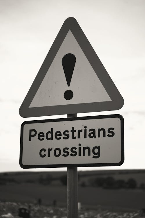 Pedestrian Crossing Road Sign 
