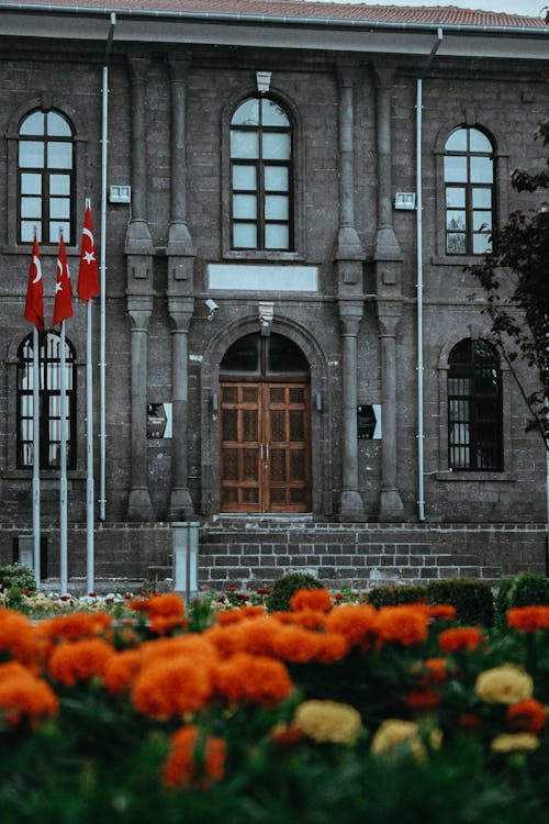Darmowe zdjęcie z galerii z budynek, diyarbakir, flagi