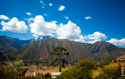 Village in Valley under Hills