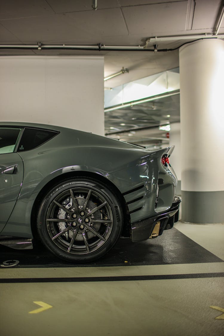 A Car In A Parking Lot 