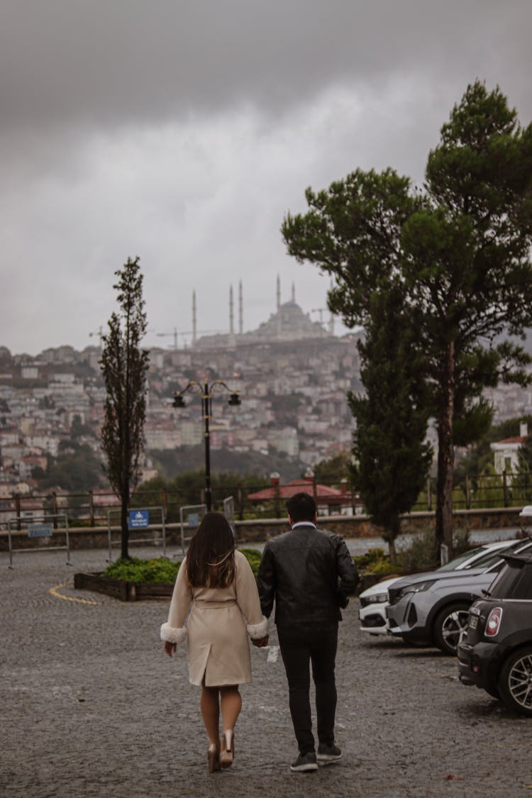 A Couple Walking Together