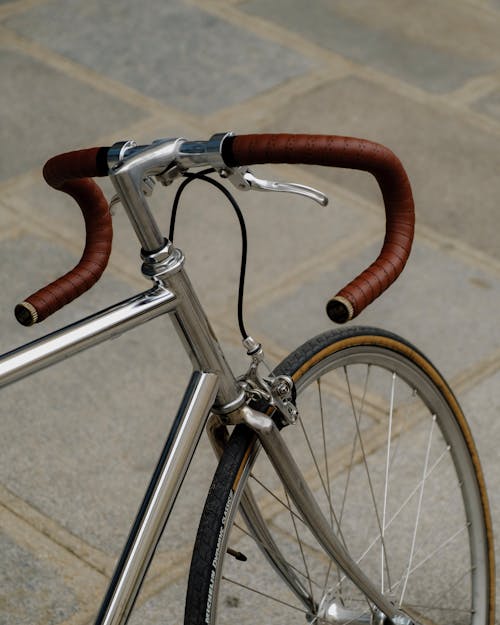 Close Up Photo of a Stainless Bicycle