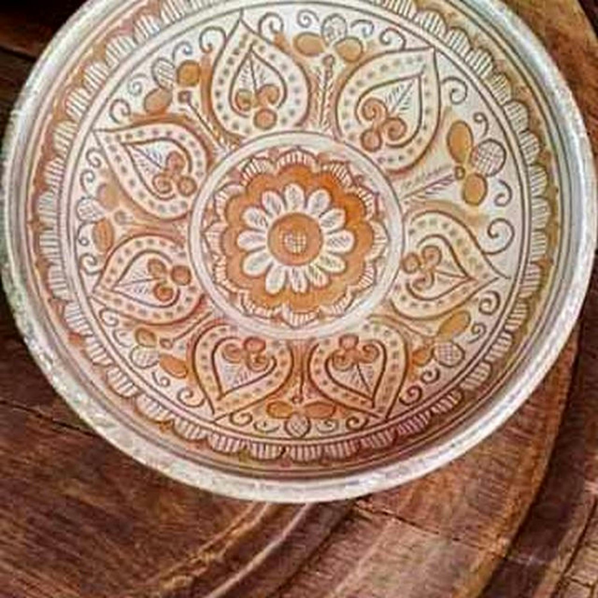 Free stock photo of ceramic plate, Hutsul art, museum exhibit