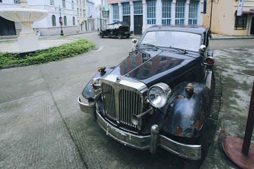 Vintage Classic Car Parked on the Street 