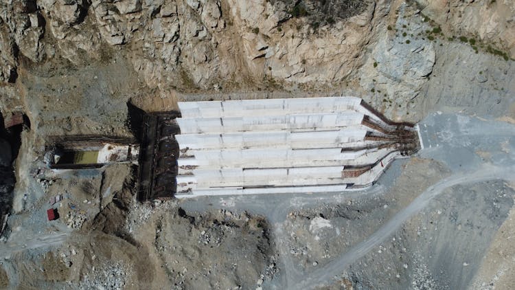 Aerial View Of A Construction Site 