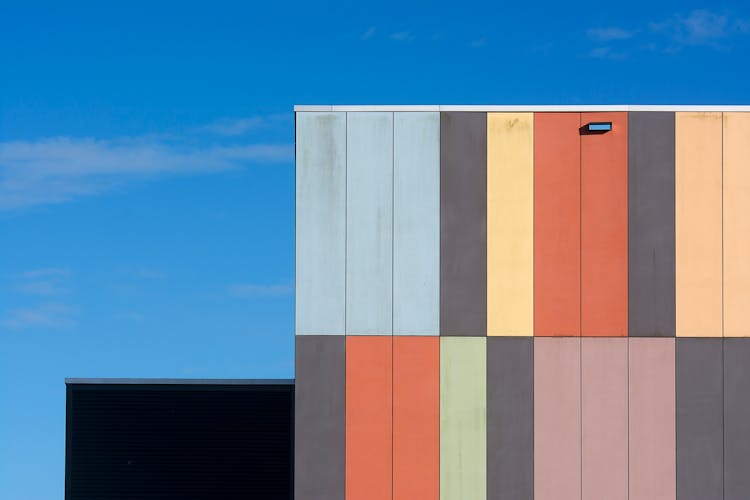 Geometric Facade Of Warehouse