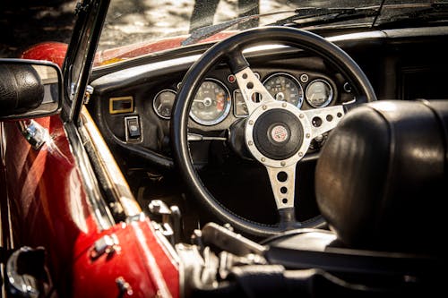 Photo of a Car Steering Wheel