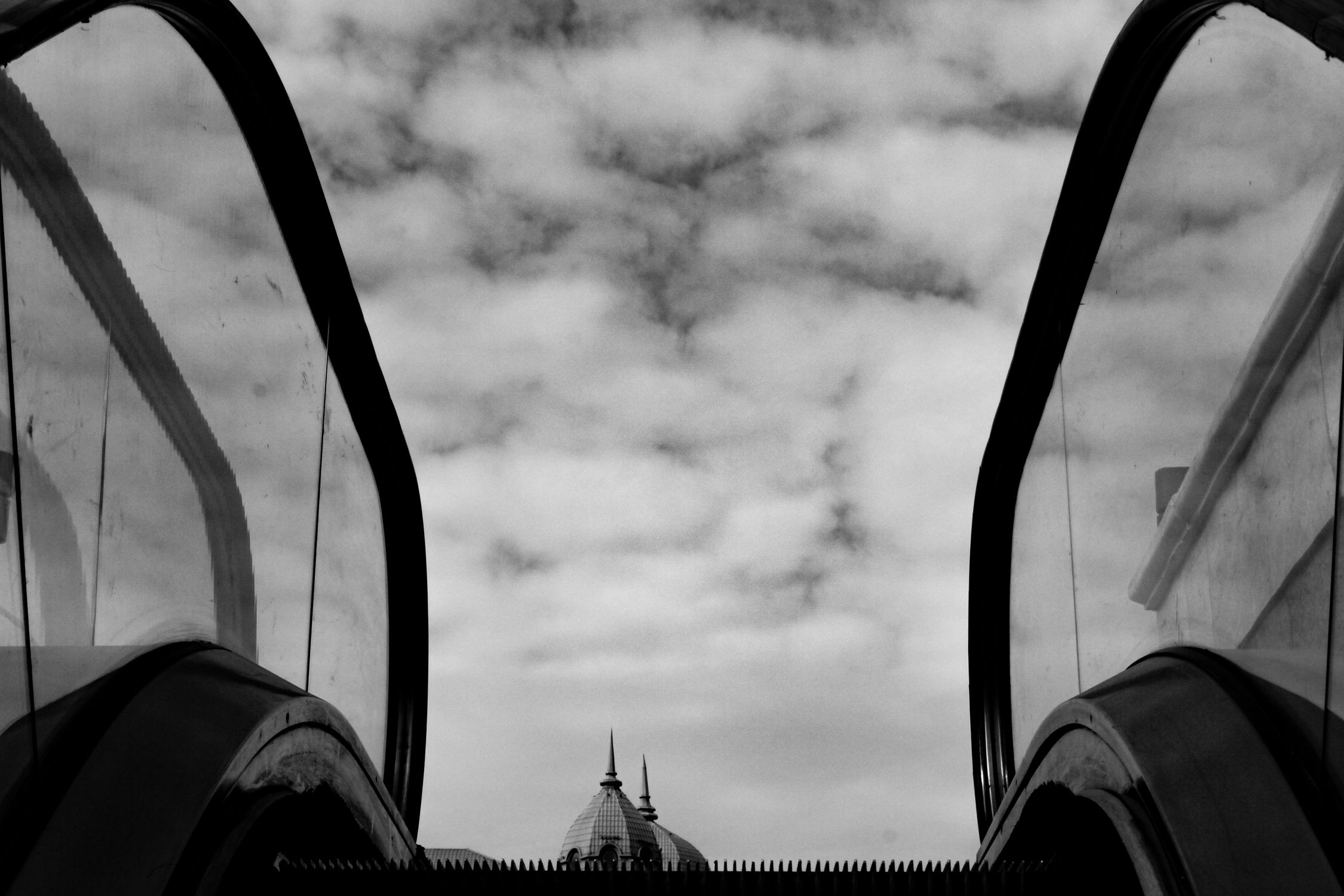Grayscale Photo of Cloudy Sky · Free Stock Photo