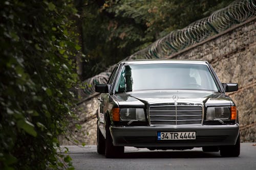 White Mercedes Benz Car on Road