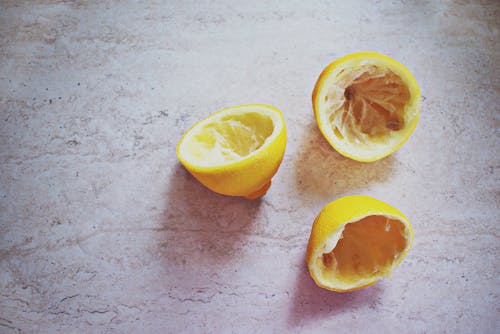 Free Three Lemon Peels  Stock Photo