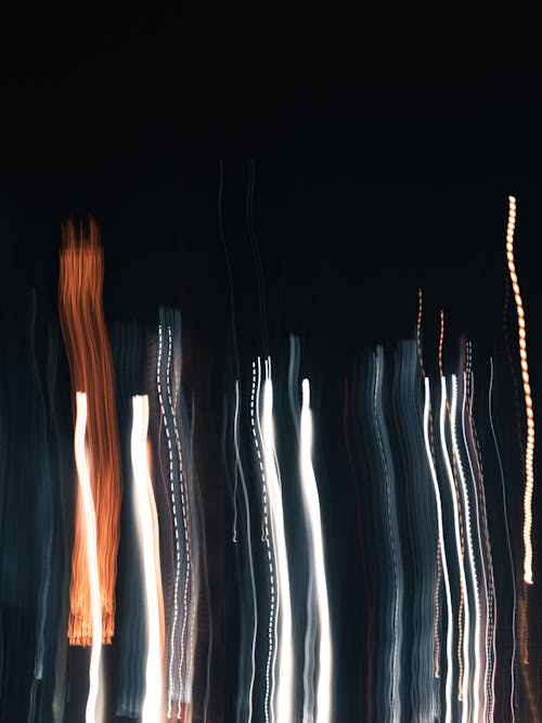 คลังภาพถ่ายฟรี ของ กลางคืน, การเคลื่อนไหวเบลอ, ที่ได้ถูกทำเปื้อน