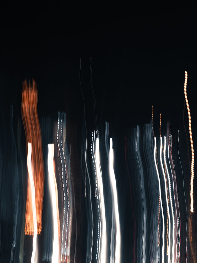 Abstract Image With Smudged Lights