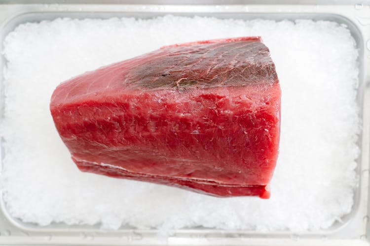 Tuna Meat In Close Up Shot