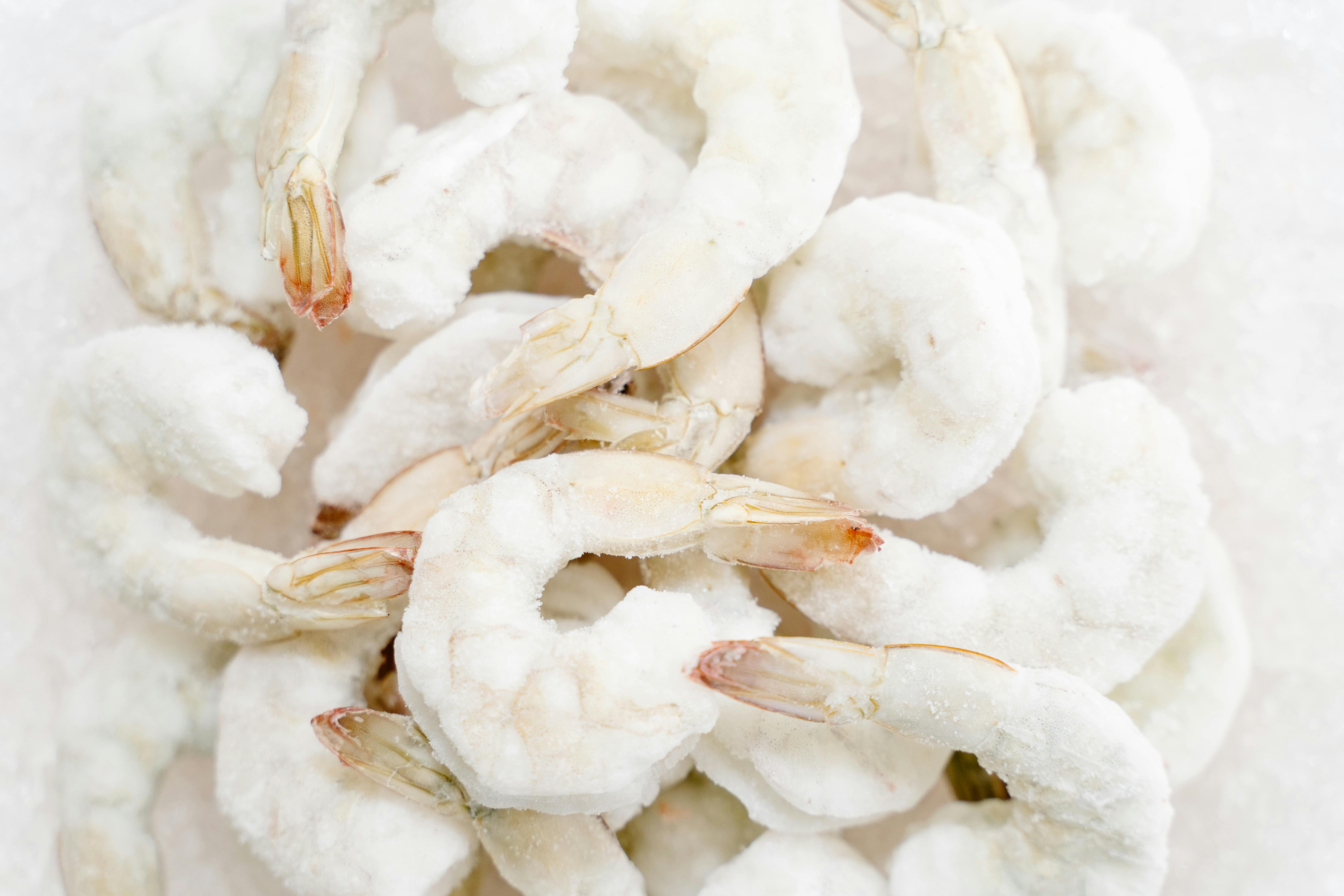 de gamba blanca cruda congelada airfryer tiempo
