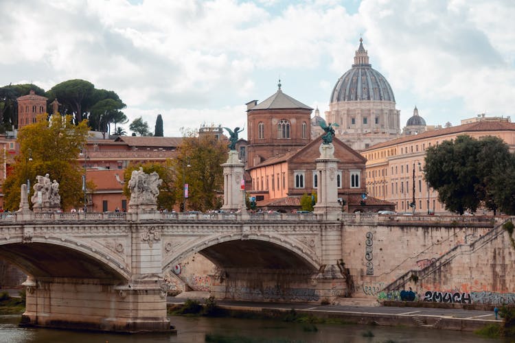 Bridge Over River Tiber, Rome