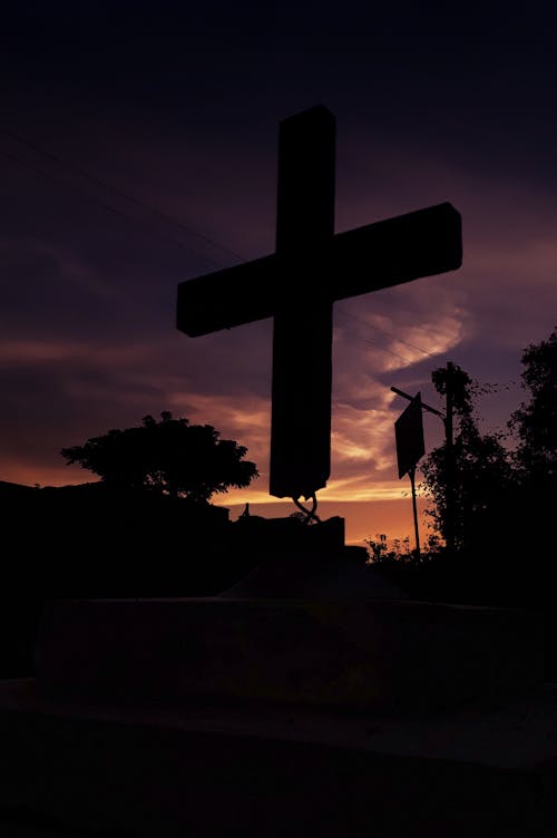 Free stock photo of cross, jesus, light and shadow