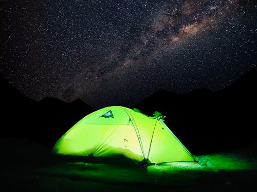 A Tent Under the Milky Way Galaxy