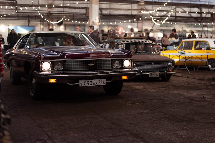 Display Of Vintage Cars