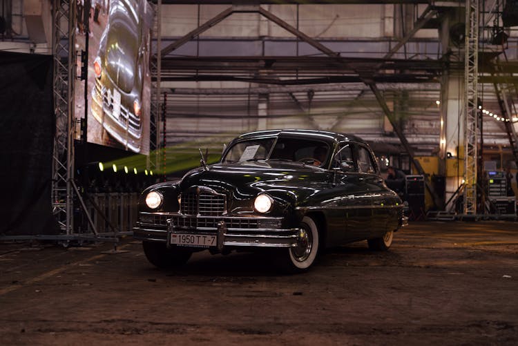 Black, Vintage Car