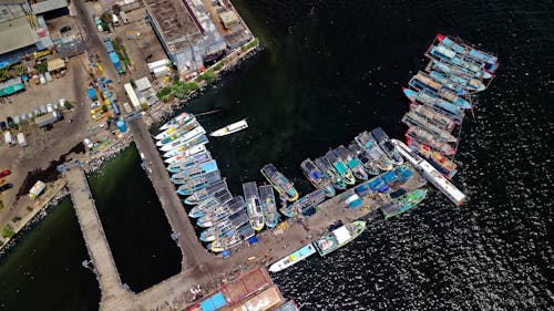 Aerial Photography of Boats