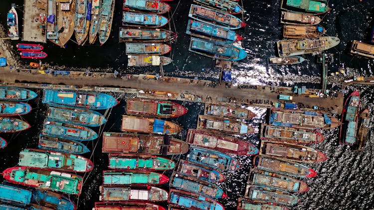 Shipping Docks Aerial Photography