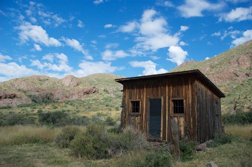 A Wooden Shack in the Countryside