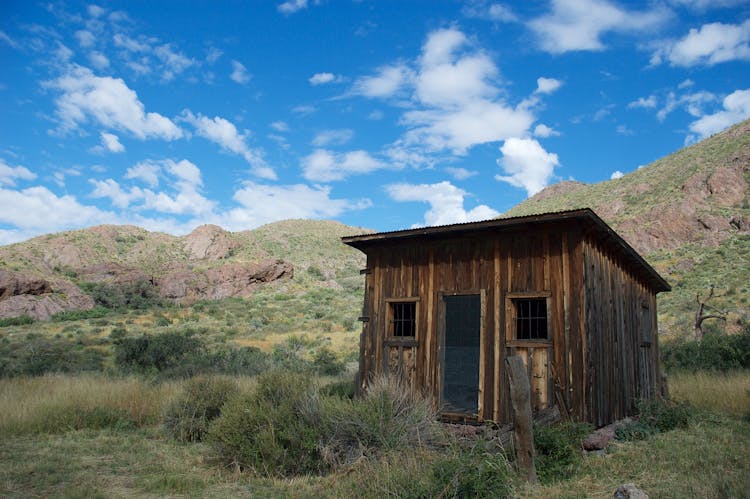 A Wooden Shack In The Countryside