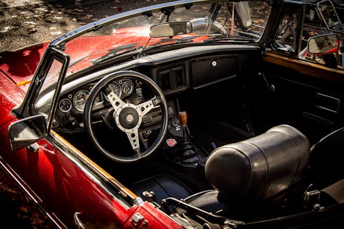 An Vintage MG Convertible