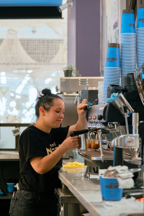 Imagine de stoc gratuită din a face cafea, afaceri, barman