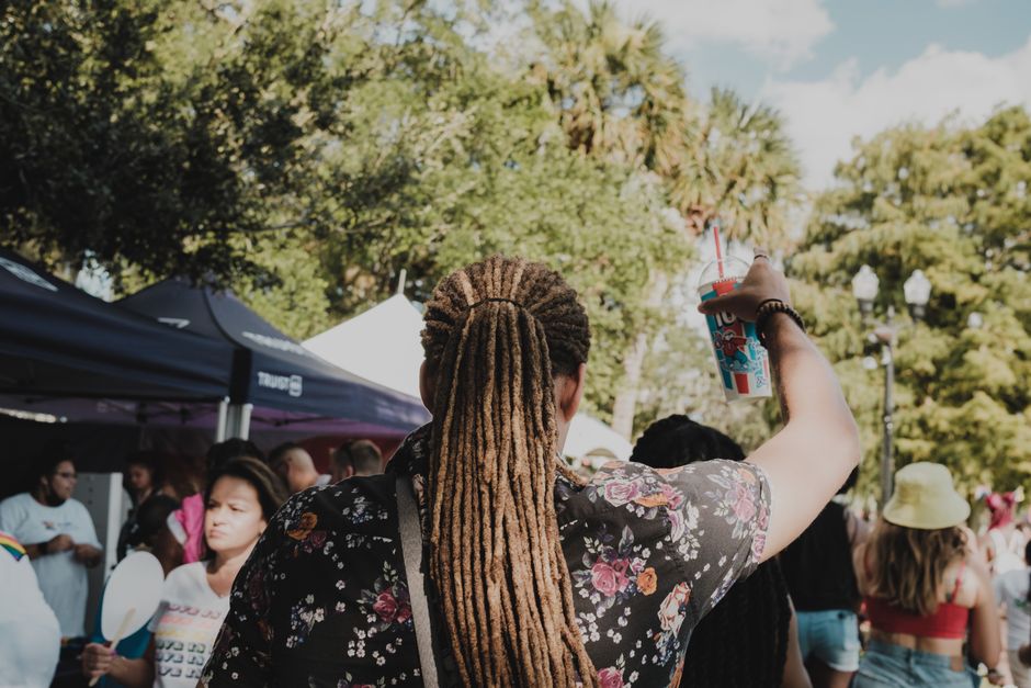 diverse people outdoors florida