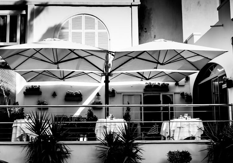 Tents On A Al Fresco Dining Area