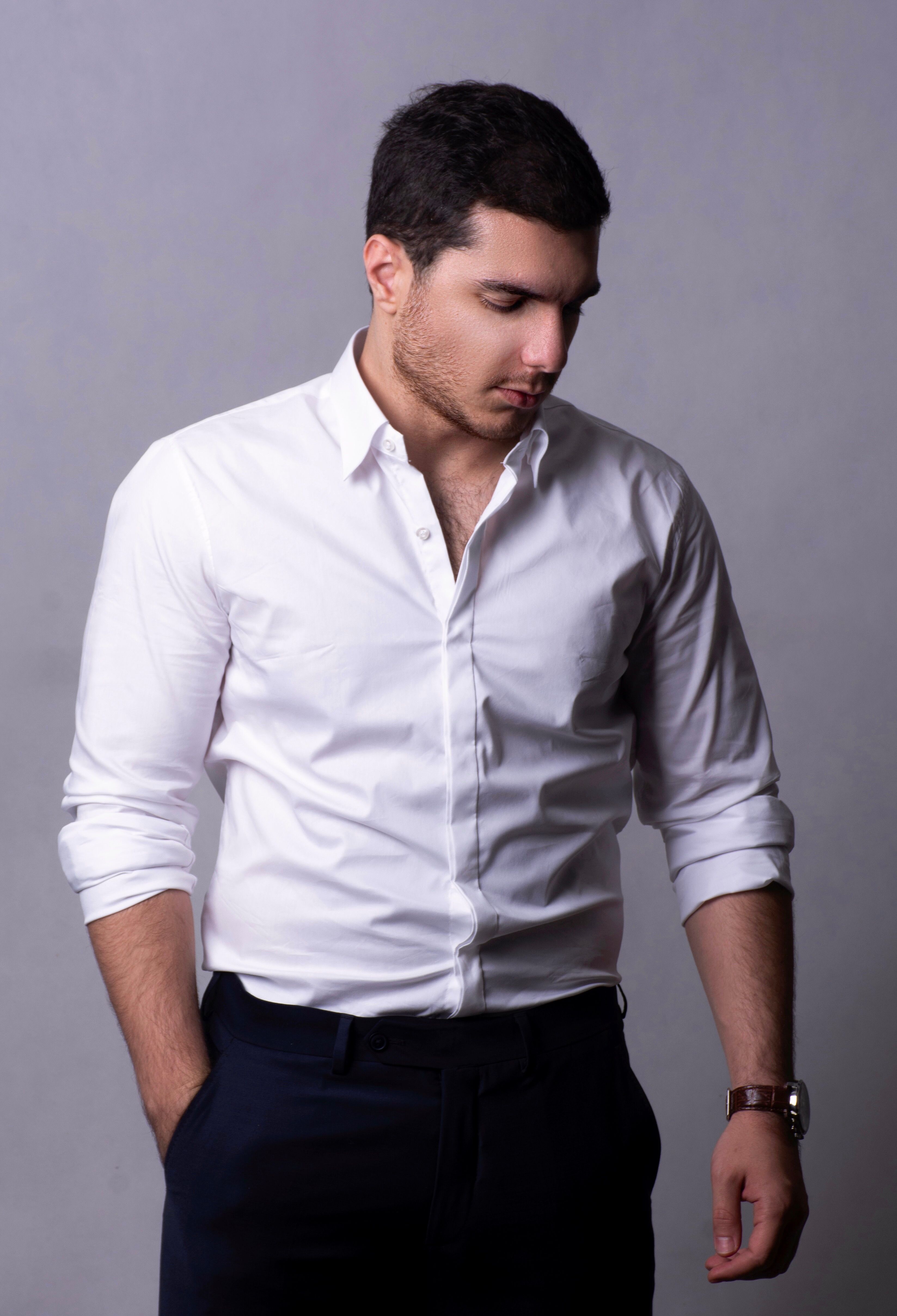 Slim-Fit Poplin Formal Shirt