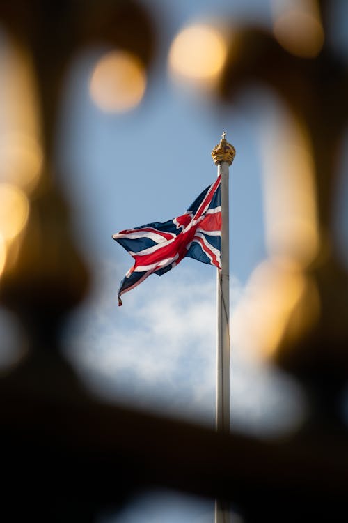 Ingyenes stockfotó brit zászló, függőleges lövés, szelektív fókusz témában Stockfotó