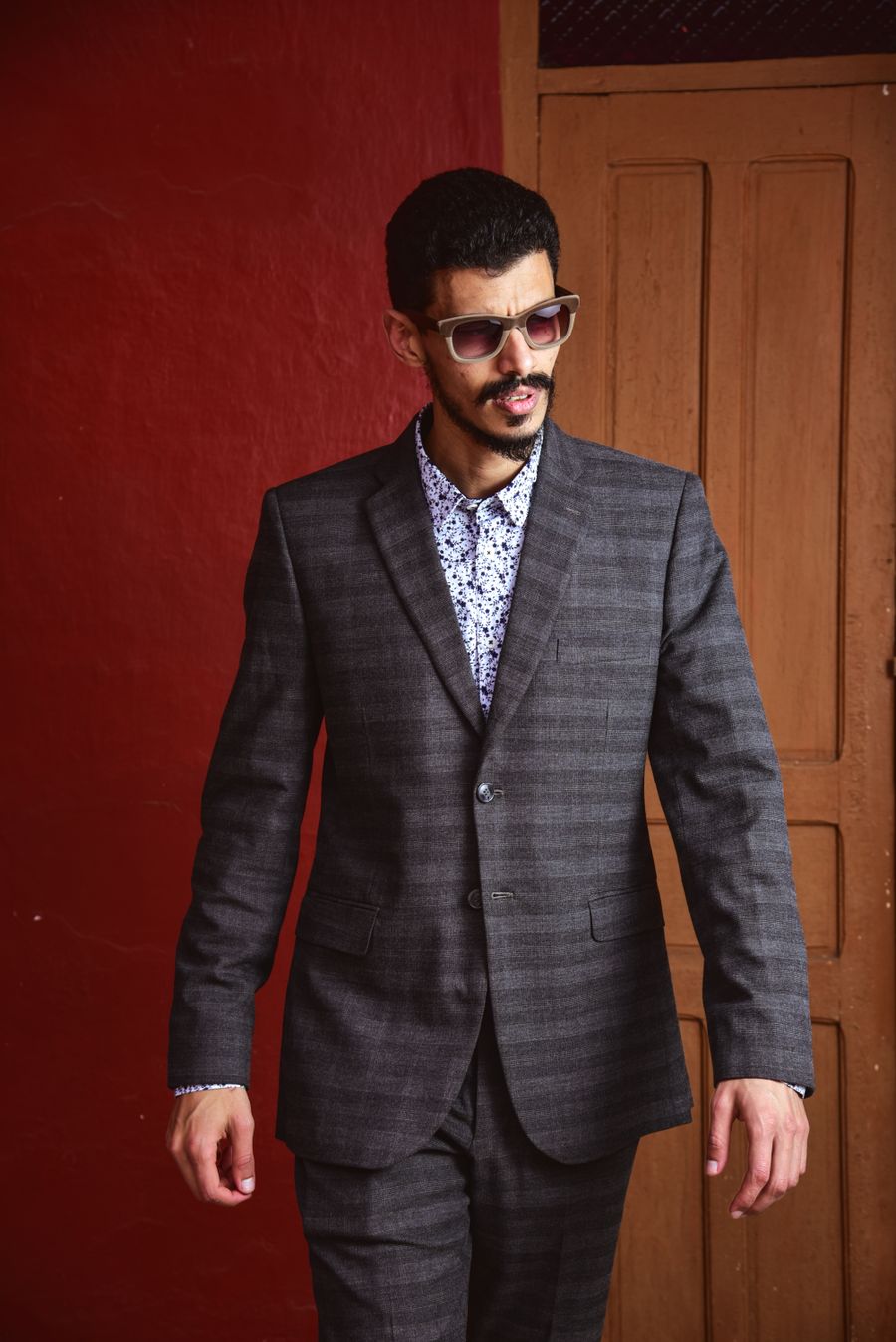 Charcoal Check Suit