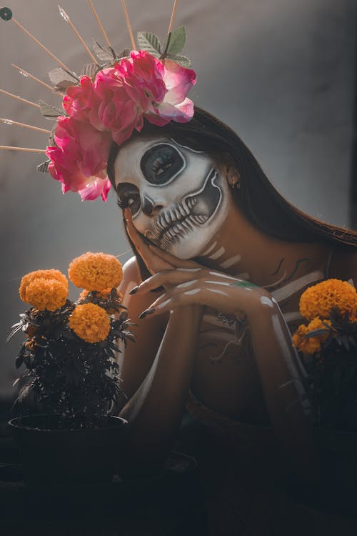 Woman in Catrina Costume · Free Stock Photo