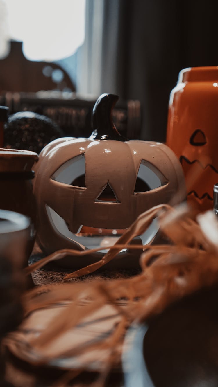 Jack O Lantern On The Table