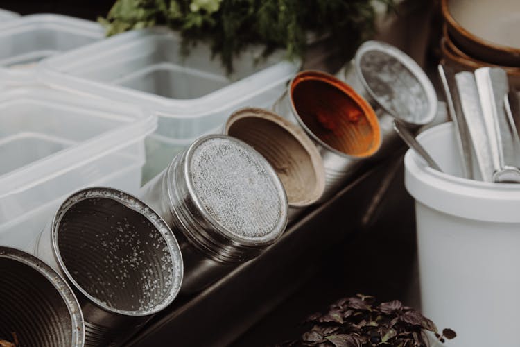 Spices In Canisters