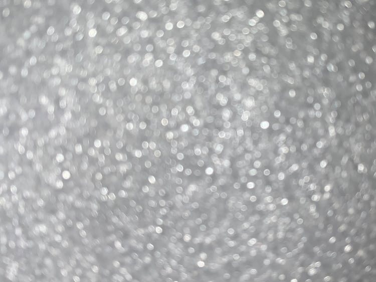 Glittery Circles With A Silver Background