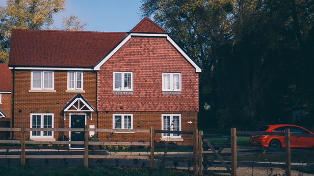 A traditional English family home in Farnham, representing a completed self-build dwelling eligible for the DIY housebuilders' VAT refund scheme