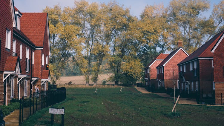 Brick Houses In Cascade Way, Farnham