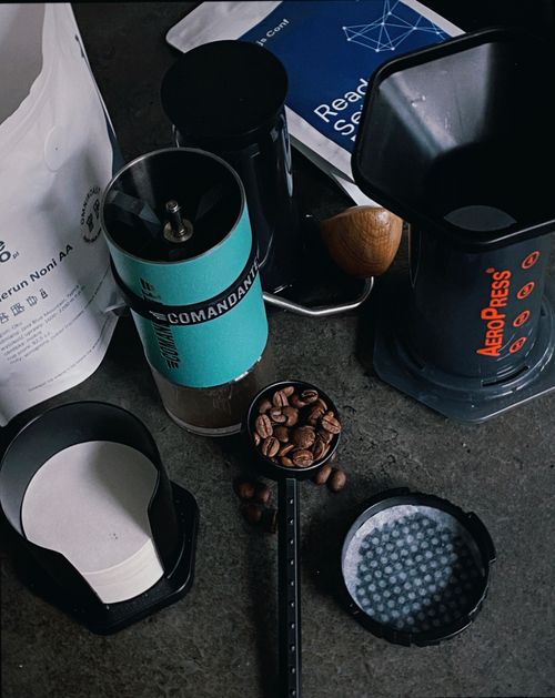 Free stock photo of aeropress, aesthetics, brewed coffee Stock Photo