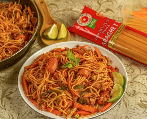 Close-up of Delicious Spaghetti 