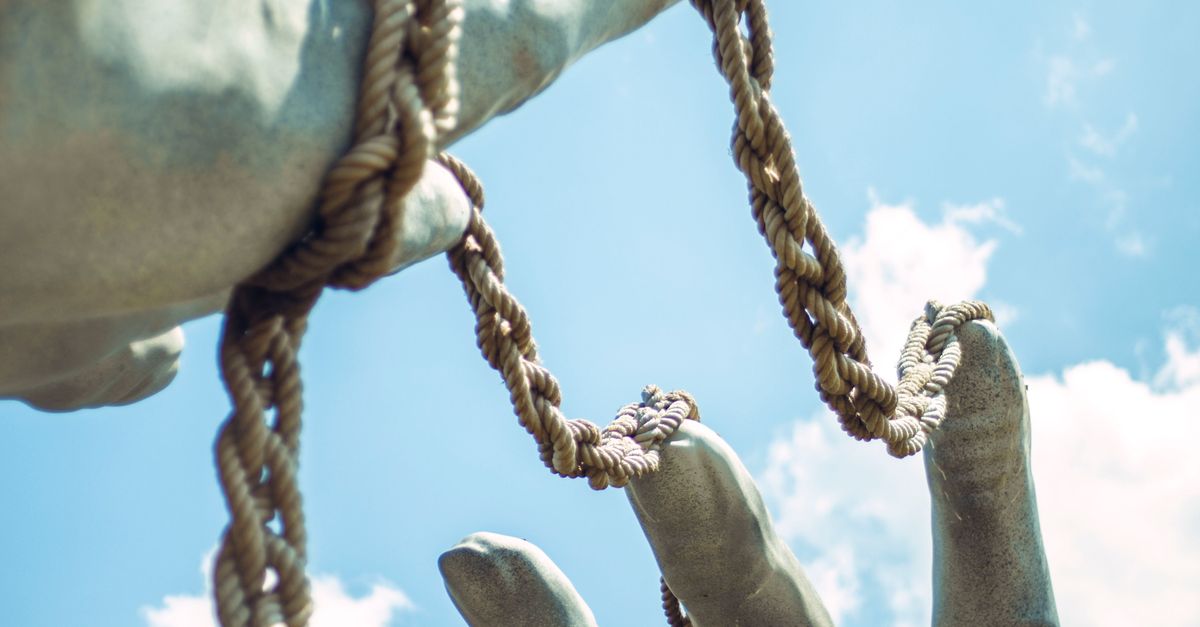 Grapple Rope Statue Ropes on Hand Sculptures · Free Stock Photo