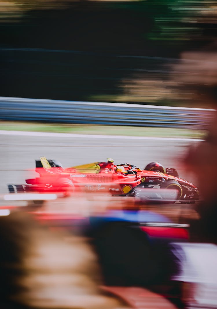 Red And Yellow F 1 Race Car