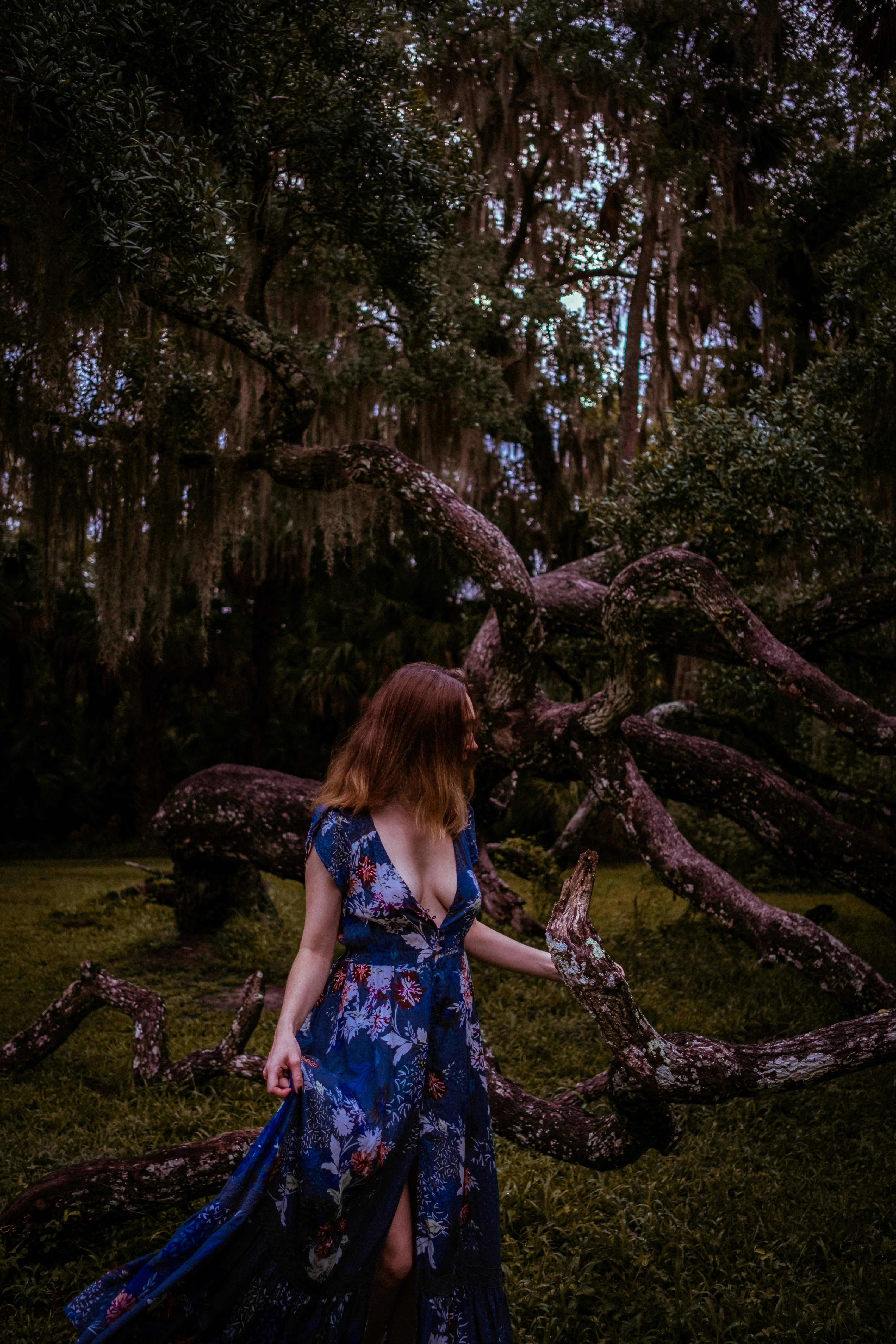 knee length dresses for ladies Rumisu Enchanted Forest Maxi Dress
